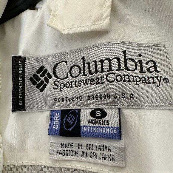 Columbia Jacket Womens S White Core Interchange Nylon Full Zip Pockets Adult - Picture 2 of 7